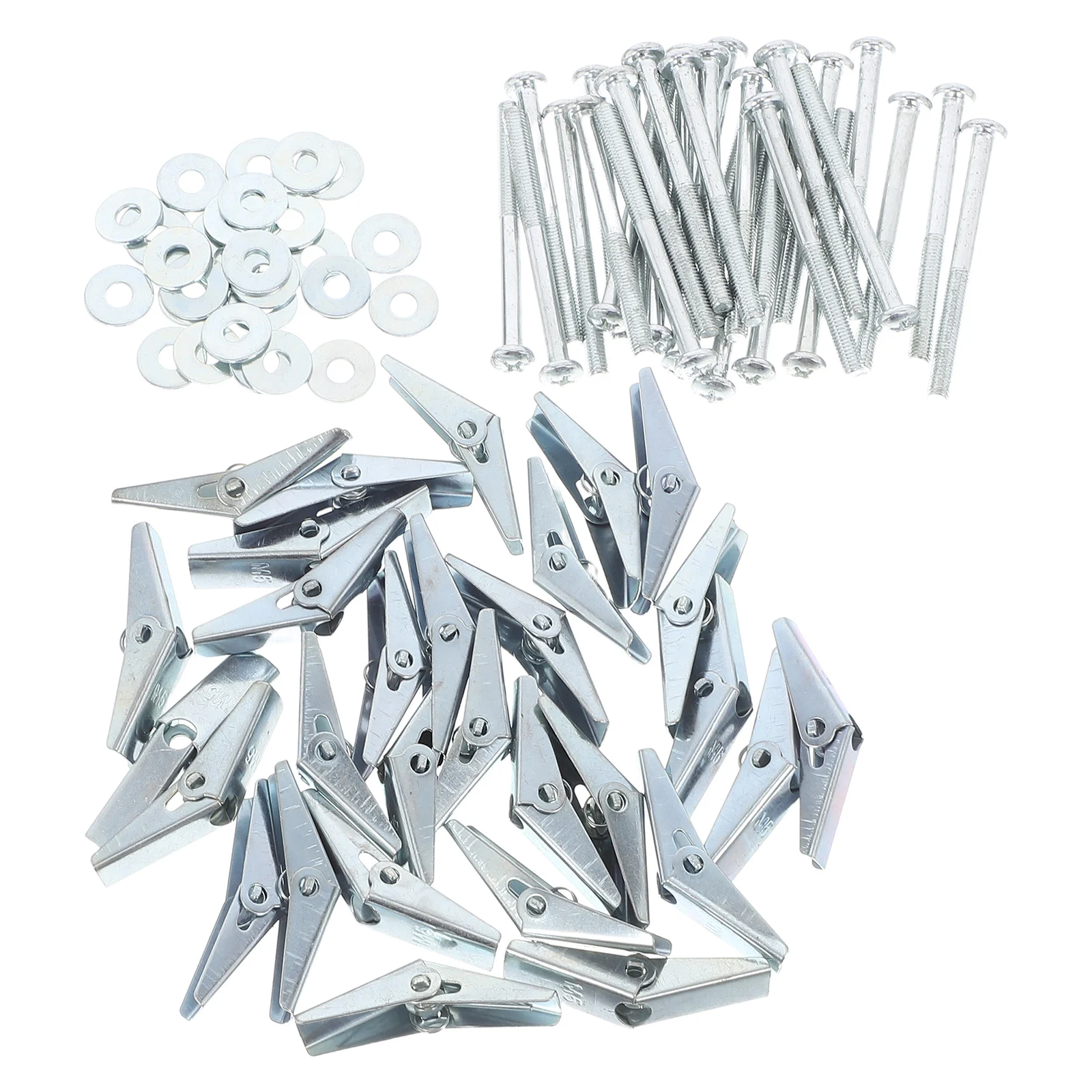 

30Pcs Umbrella Shaped Expansion Plugs for Drywall Fiber Gypsum Board High Compatibility Versatile Use M5 Expansion Screws