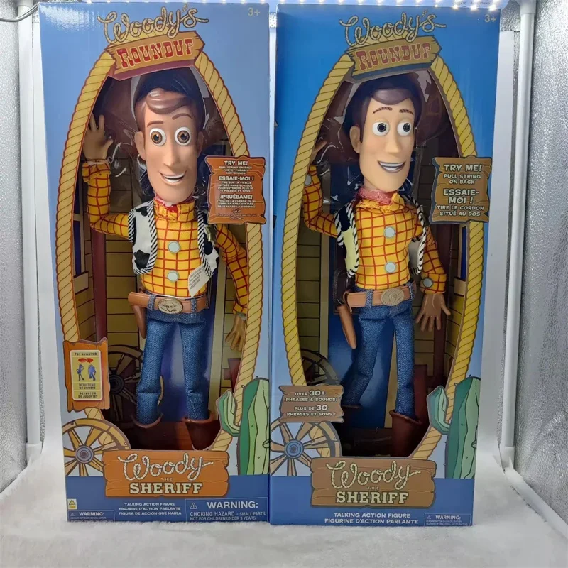 40 см Disney Toy Story Вуди Фигурки Английский фильм Звуковой персонаж Кукла Ткань Ковбой Подарок на день рождения для детей