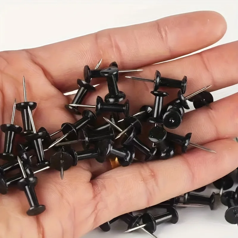 50 Uds. De chinchetas, decoración de postales fotográficas, tachuelas transparentes para pared de fotos, tablón de anuncios, pared del hogar, escuela de oficina en casa