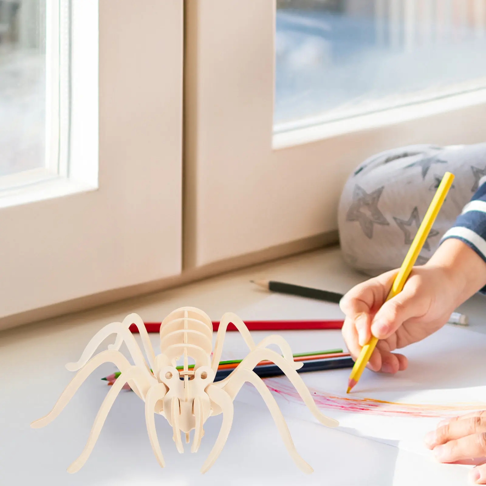 

2 шт. деревянные 3D-пазлы в виде животных, креативные развивающие головоломки для самостоятельной сборки, для детей, для взаимодействия родителей и детей, декоративные