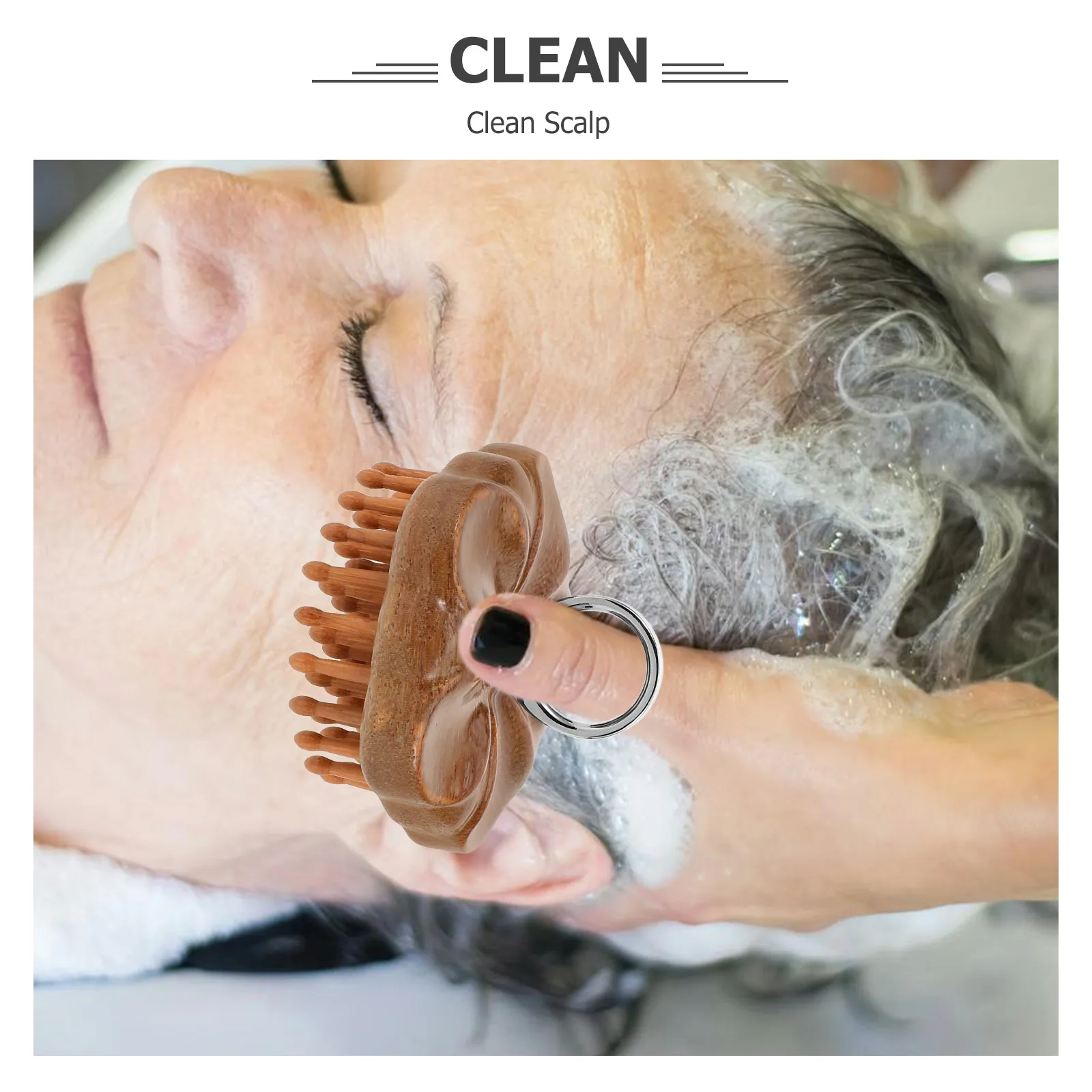 

Fine Crafted Portable Golden Sandalwood Round Ring Massage Comb Delicate Scalp Massager AntiStatic Head Tool