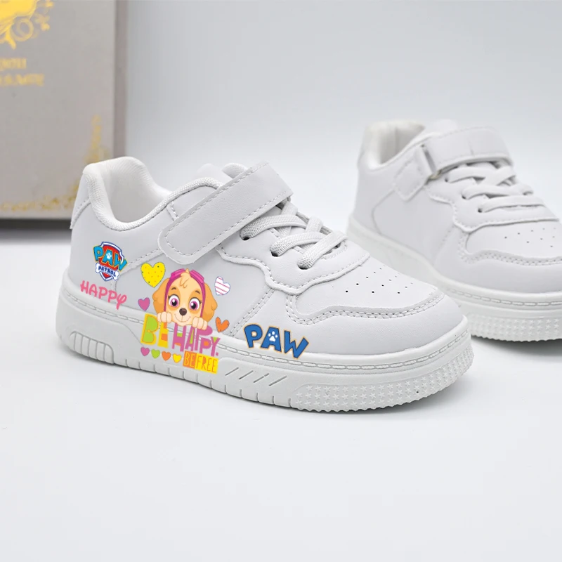 Girls Paw Patrol Cartoon Casual Shoes Children New Non-slip Design Cute White Sport Shoes Baby Kids Outdoor Breathable Sneakers