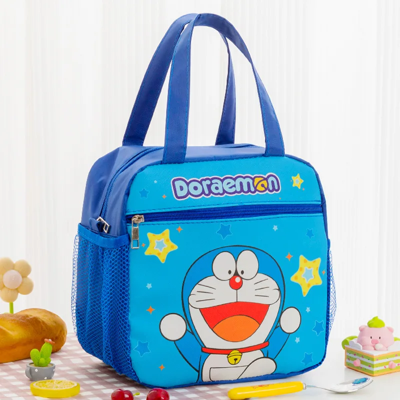 

Doraemon New Jingle Cat Thermal Storage Bag Student Lunch box Bento Bag Large Capacity Handbag