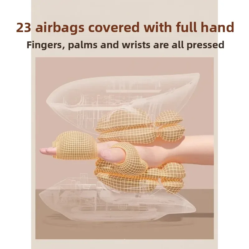 Wireless Electric Hand Massager Hot Compress Kneading Palm Finger Wrist Massager for Hand Relaxation Gift Box Packed