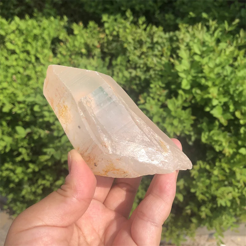 297g Clear Lemurian Seed Quartz Natural Point Cluster Crystal Rough Healing