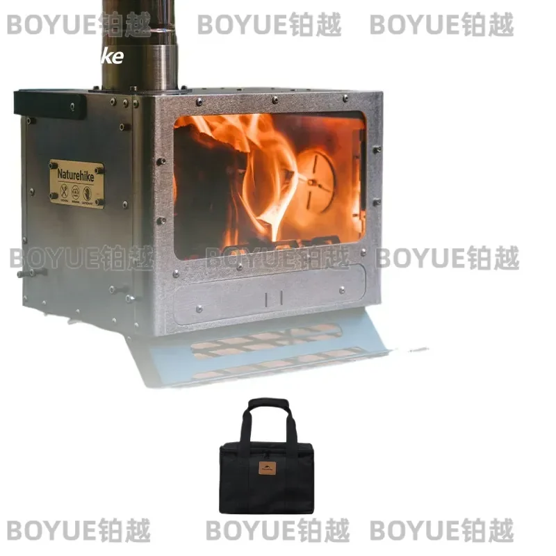 Naturehike Outdoor Wood Stove Tent Heater Stainless Steel Tea Boil Portable Pinic Camping Furance Tent Grill with