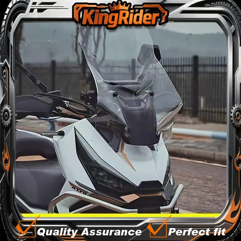 Suitable for ZONTES 368G modified windshield heightened GV style imitation XADV dedicated front windshield rain shield clear.