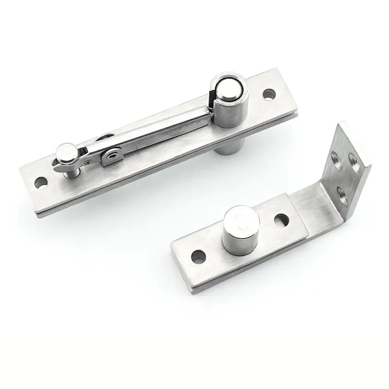 Stainless Steel 360 Degree Wooden Door Hinges L-Positioning Door Shaft Hidden Shaft Swivel Hinges