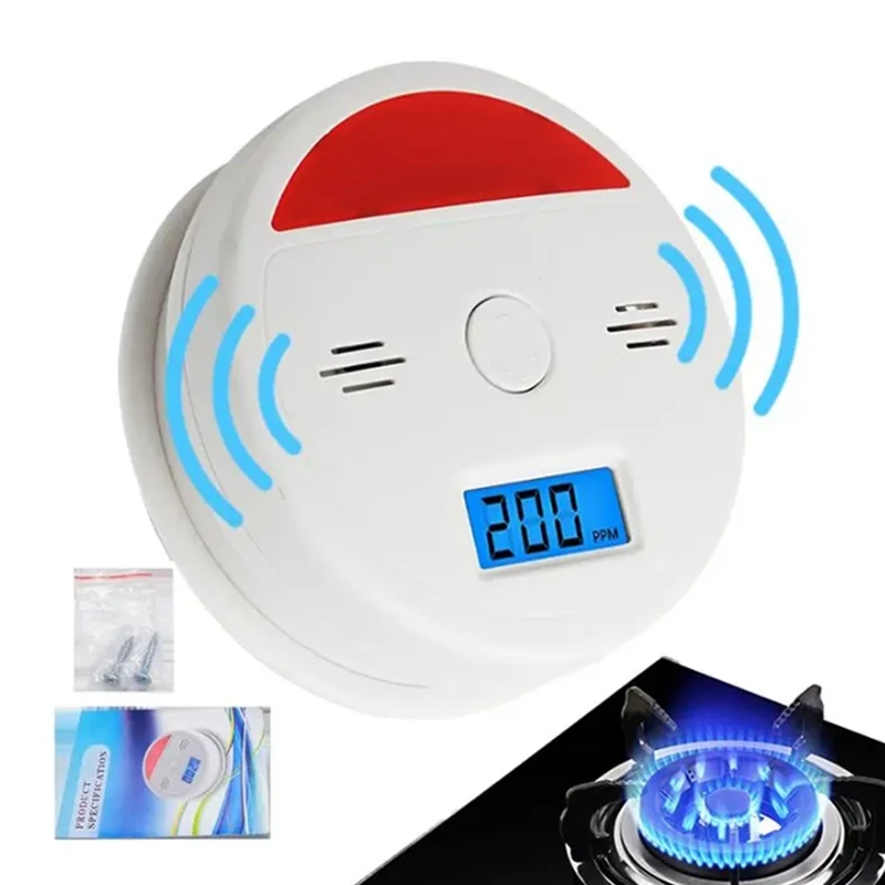 Carbon Monoxide Detector Sensor Alarm Household Soot Honeycomb Gas Leakage Carbon Monoxide Monitoring Tool