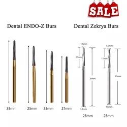 Dental Surgical Zekrya Endo-Z Carbide Tungsten Endodontic Drill Bur FG Bur 23/25/28mm for High speed