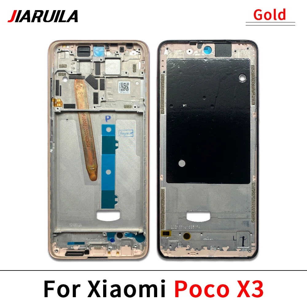 For Xiaomi Poco F1 F2 Pro X3 X4 GT X4 Pro 5G Middle Frame Front Bezel Cover Chassis Housing Back Plate LCD Holder Replacement