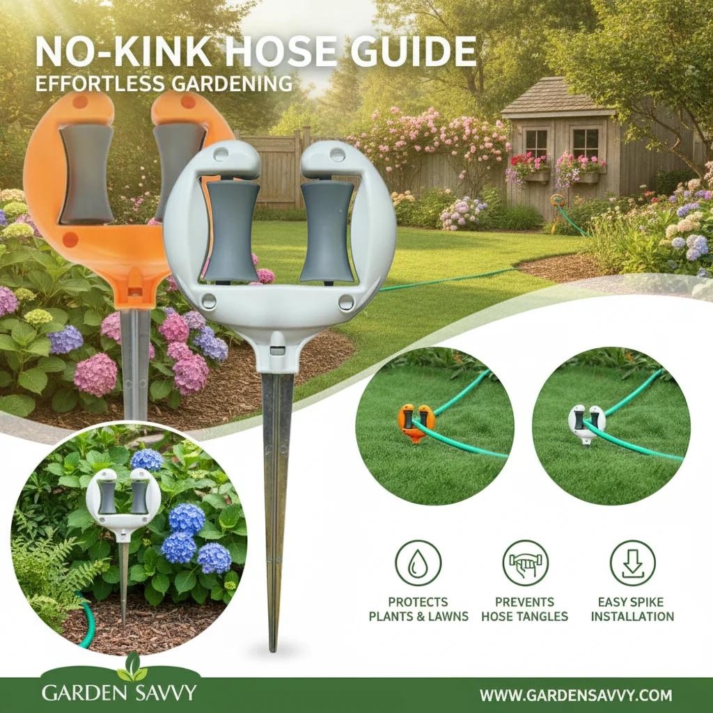 Garden Watering Hose Pipe Rack Outdoor Flower Tree Positioning Guide Gardening Watering System