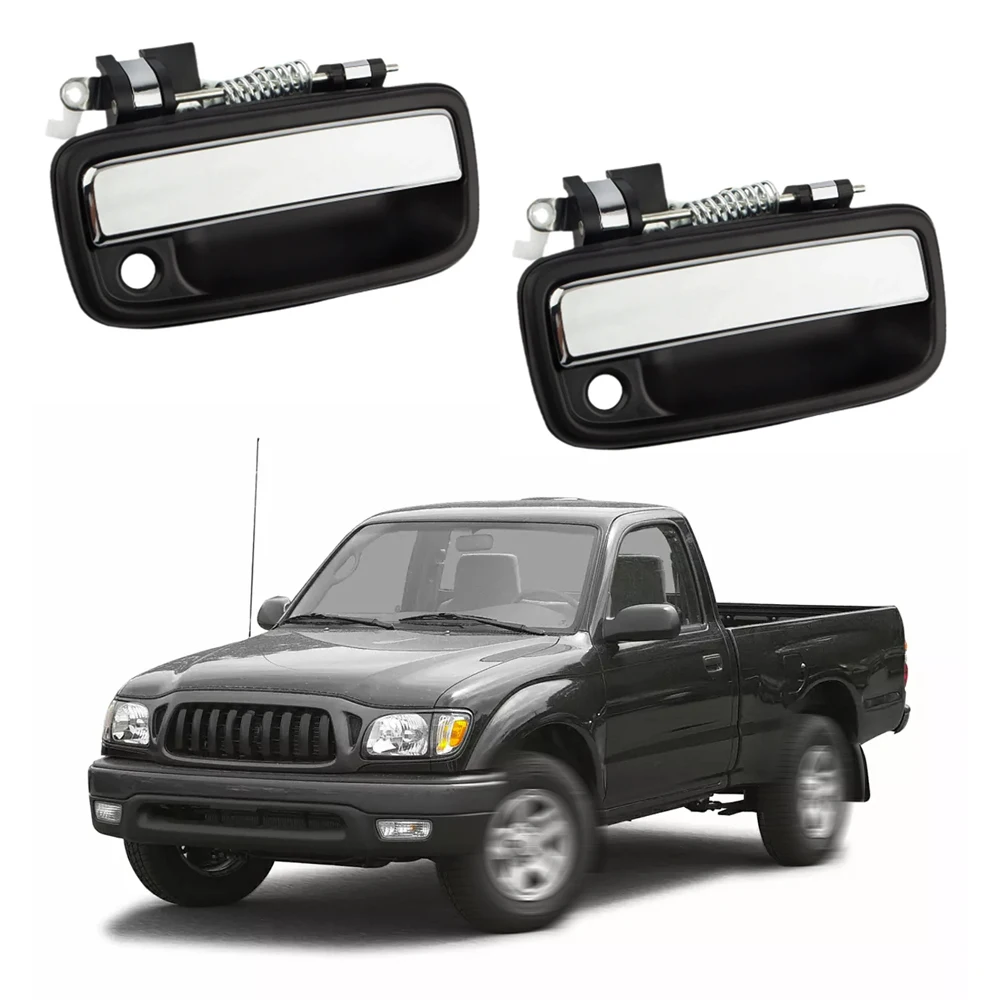 1 Pair Outside Exterior Door Handle Front Left&Right Chrome for Toyota Tacoma Truck 1995-2004 6921035030 6922035030