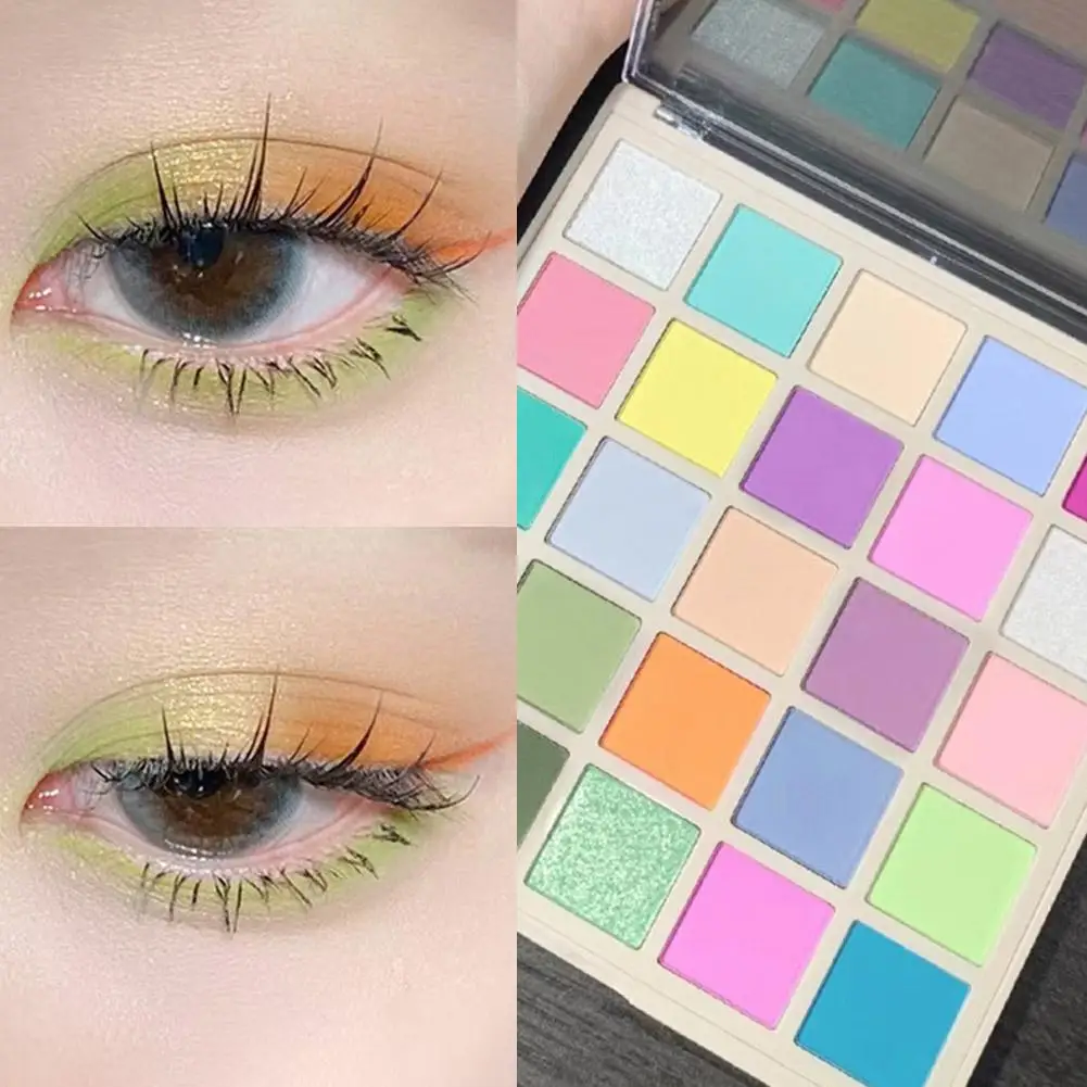 25 colori ombretto piatto lucido cemento grigio rosa marrone tono di colore opaco glitter a lunga durata trucco quotidiano per la festa Da H2E0