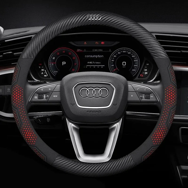

Car Steering Wheel Cover For Audi ABT A1 A2 A3 A4 A5 A6 A7 A8 Q2 Q3 Q4 Q5 Q7 Q8 TT RS3 RS4 RS5 RS6 RS7 S3 S4 S5 S6 S7 S8 S line