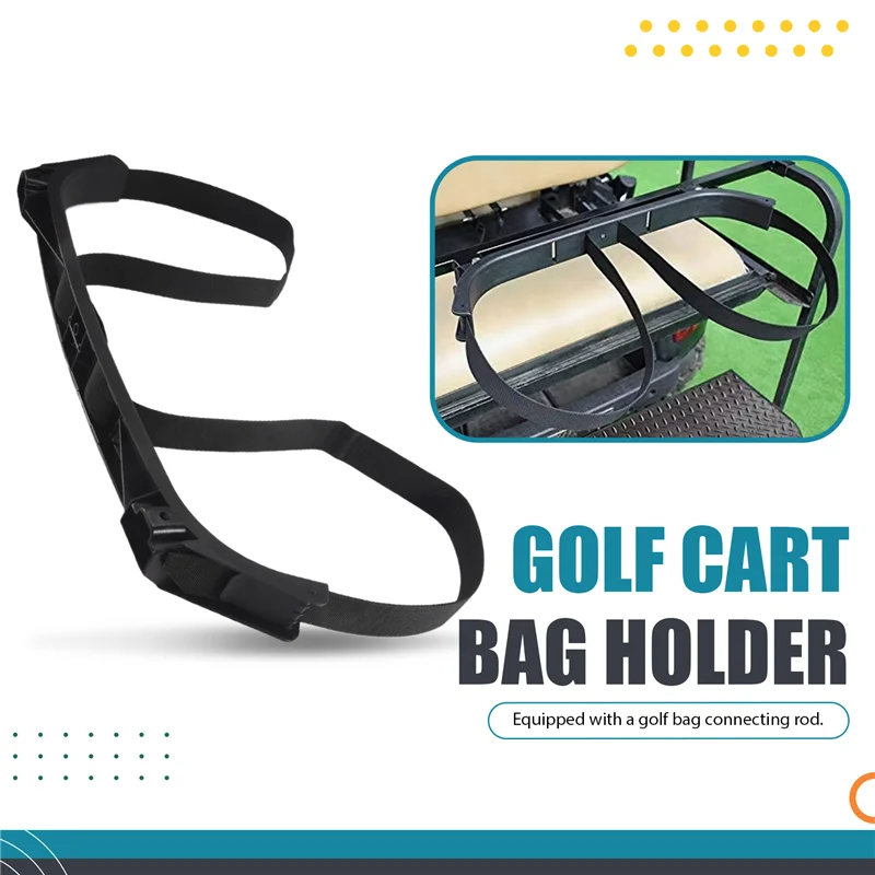 

【TRAVEL ESSENTIAL】Golf Bag Attachment For 1987-Up Club Car DS Gas & Electric Golf Carts 1013935, Golf Bag Holder Bracket Rack As