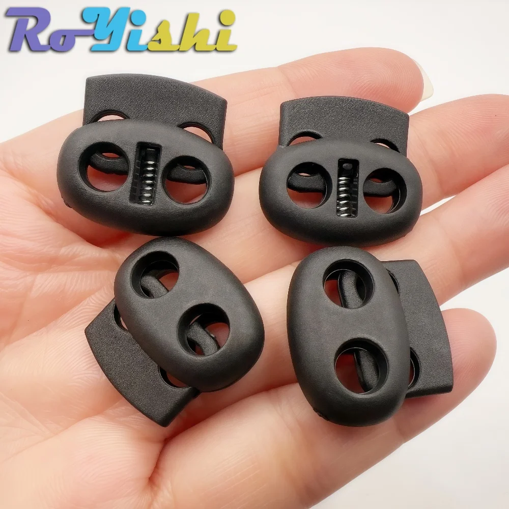 

Plastic Cord Lock Stopper Toggle Clip for Drawstring Elastic Lanyard Paracord Rope Garment Bag Accessories 23mm*20mm*6.5mm