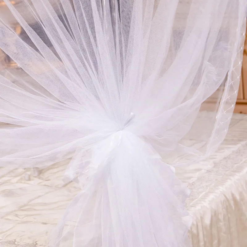 Household court mosquito net bold floor, encryption thickened three-door mosquito net