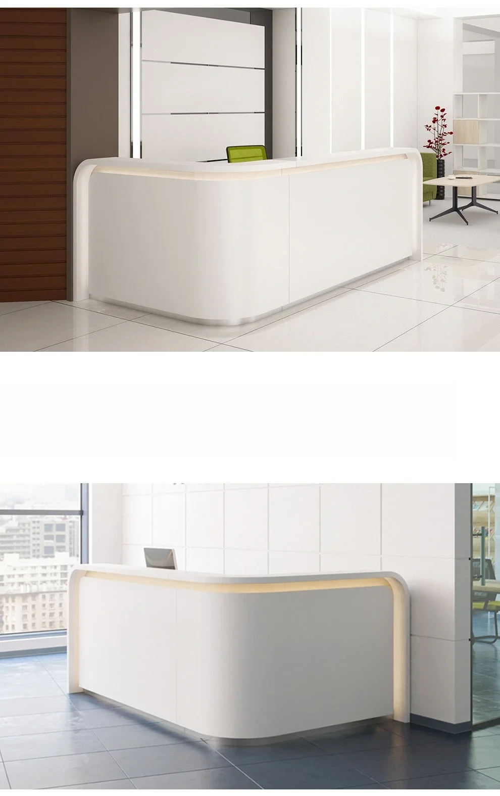

HYS Office Front Desk Modern Simple Front Desk Reception Desk Company Hotel Office Bar