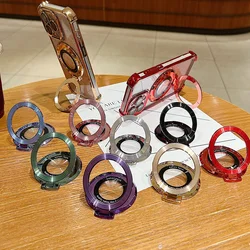 Universal Luxury Quicksand Bracket Ring Stand For iPhone 15 Pro Max 13 12 S24 Ultra Xiaomi 14 Phone Holder Cover Accessories