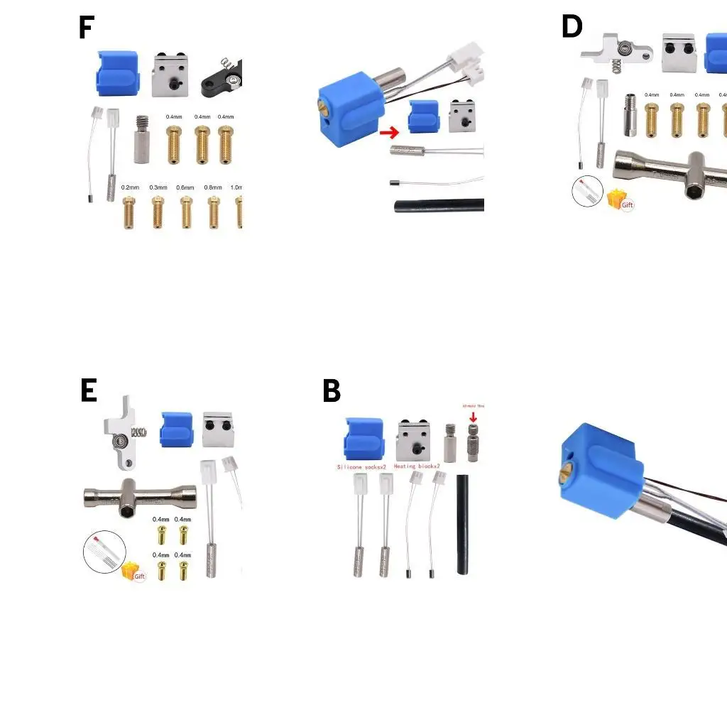 

652F Upgrades Your Printer with this Extruder Silicone Nozzle Throat Handle for X1 Improved Performances