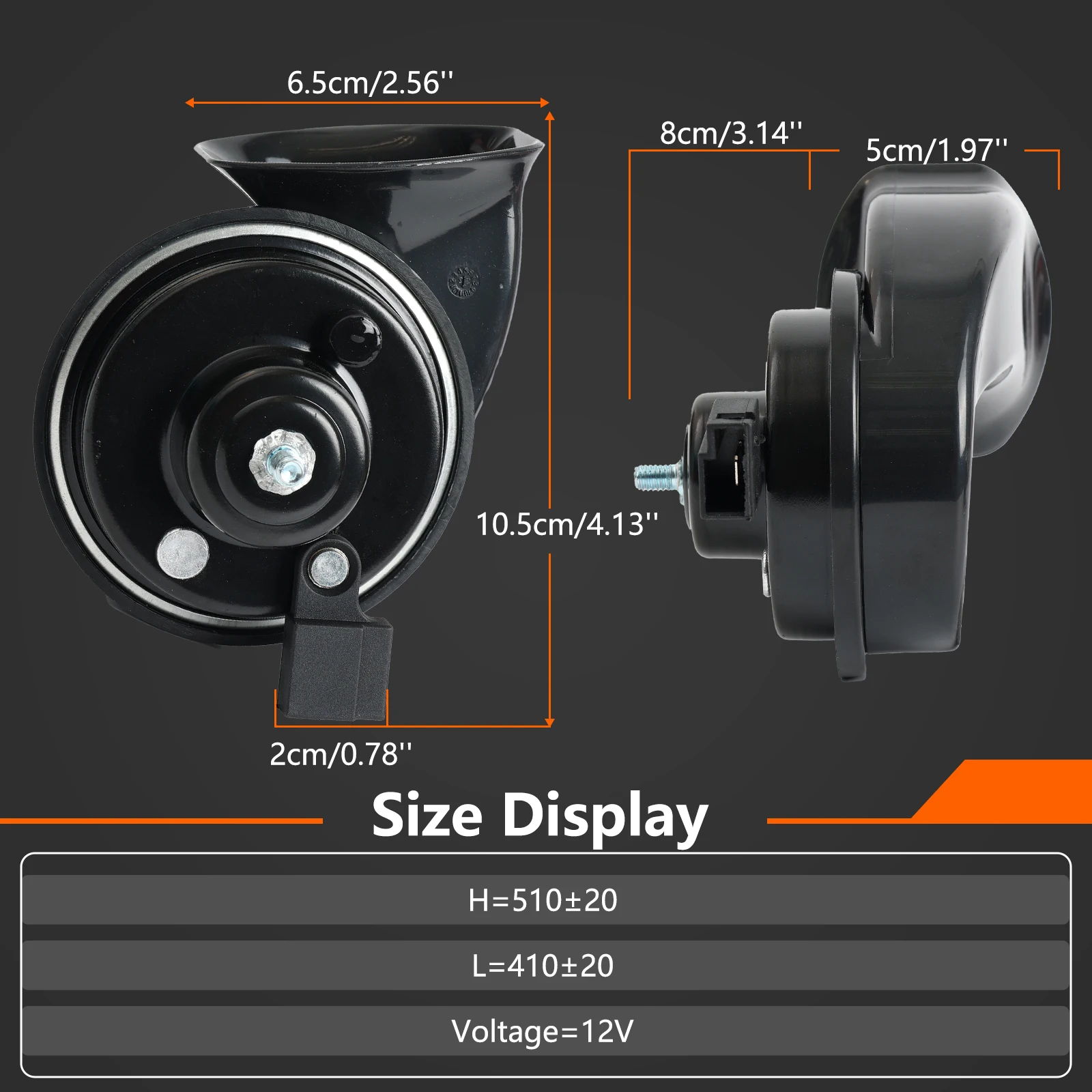 12 فولت 110-125db 410/510 هرتز عالية منخفضة الملعب الحلزون القرن بصوت عال لكزس IS ES CT GX LX NX RX تويوتا هايلاندر لاند كروزر J100 J200 #2