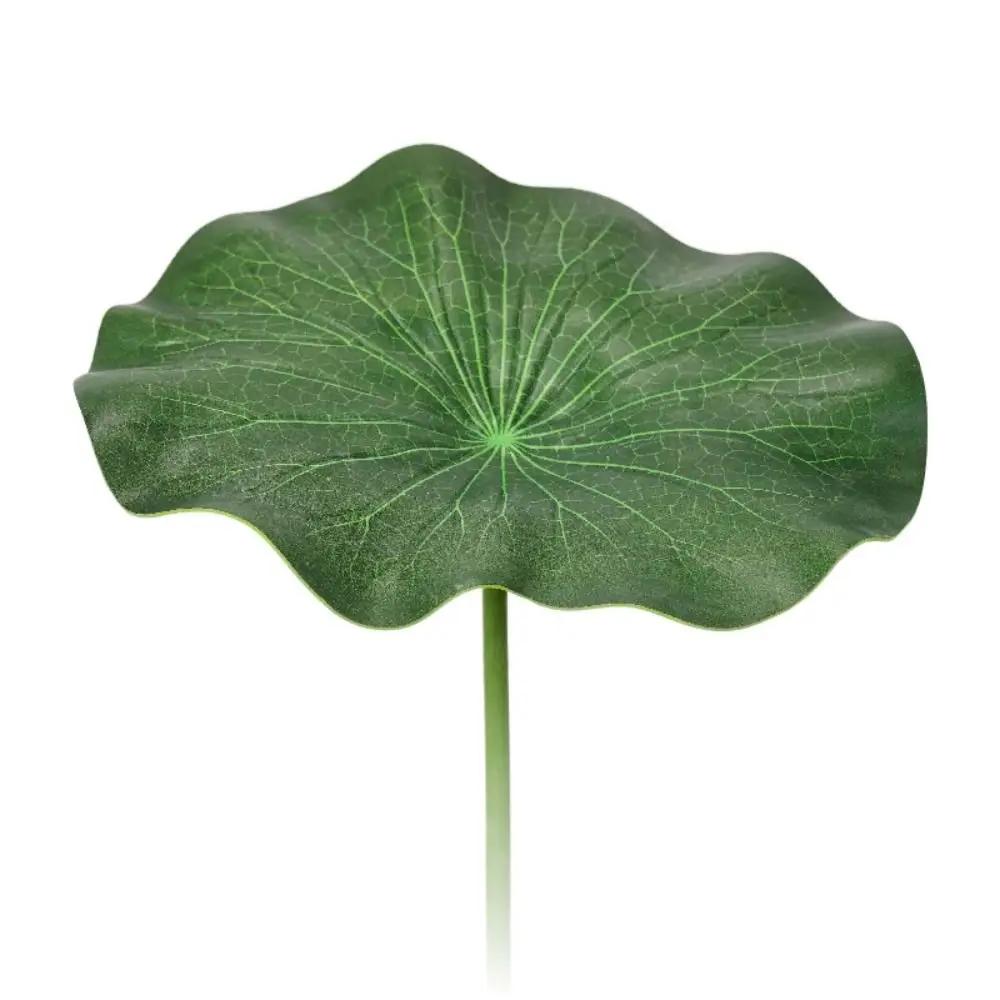

Artistic Landscape Artificial Flower DIY Decoration EVA Simulated Lotus Flower Green Plant Long Stem Decorative Fake Flower