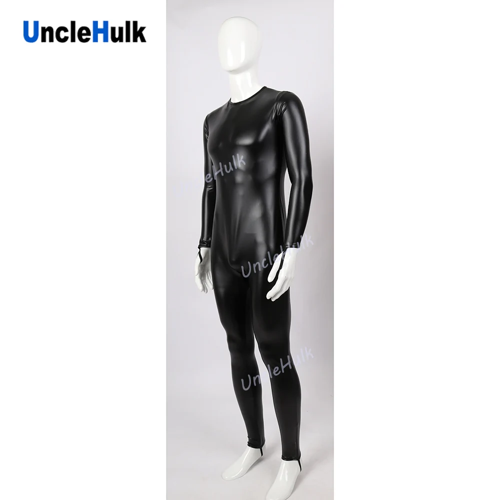 Black Matte PU Fabric Bodysuit - ZS419 | UncleHulk