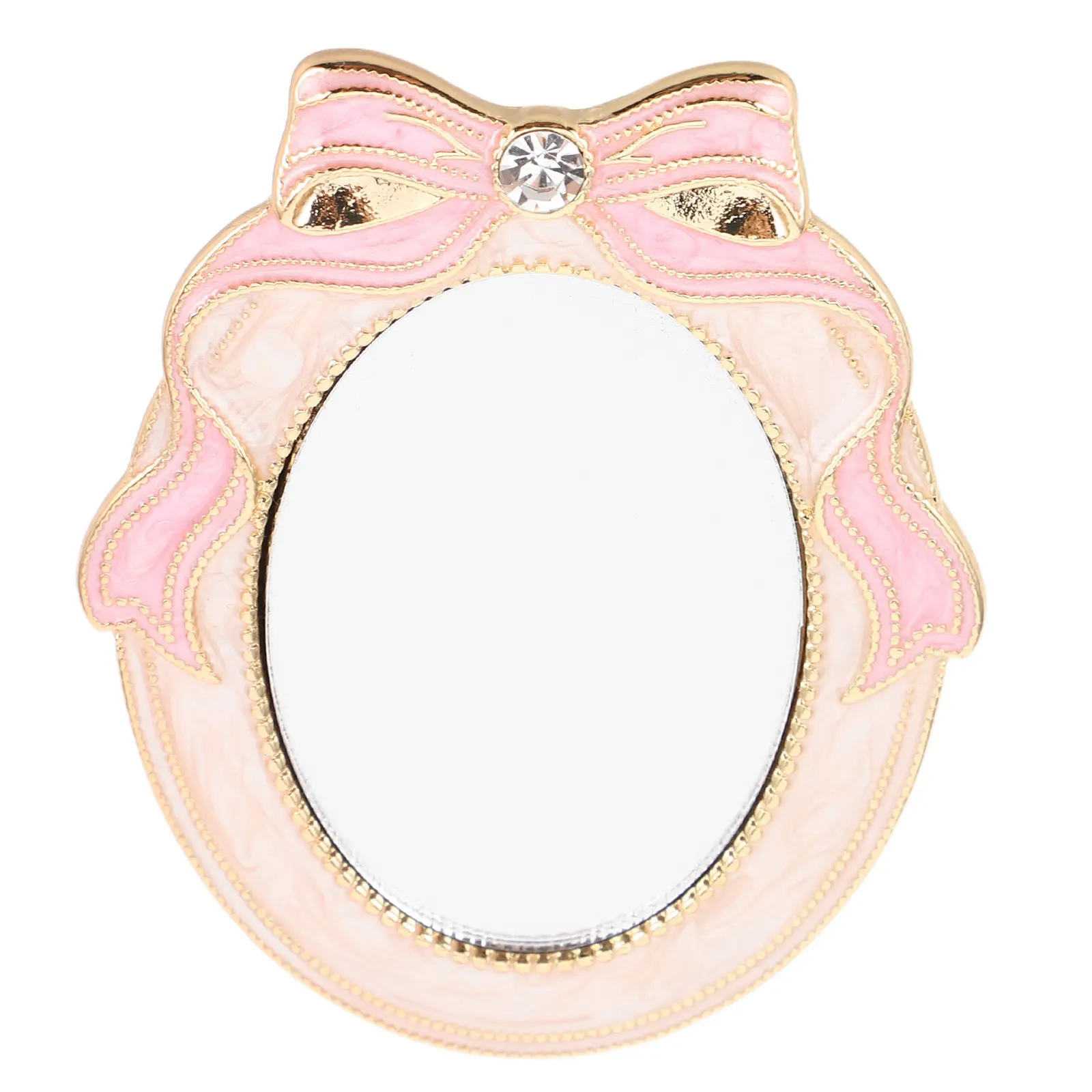 

Миниатюрное карманное зеркало для макияжа, легкое, дорожное, в винтажном стиле, с четкой отражающей поверхностью