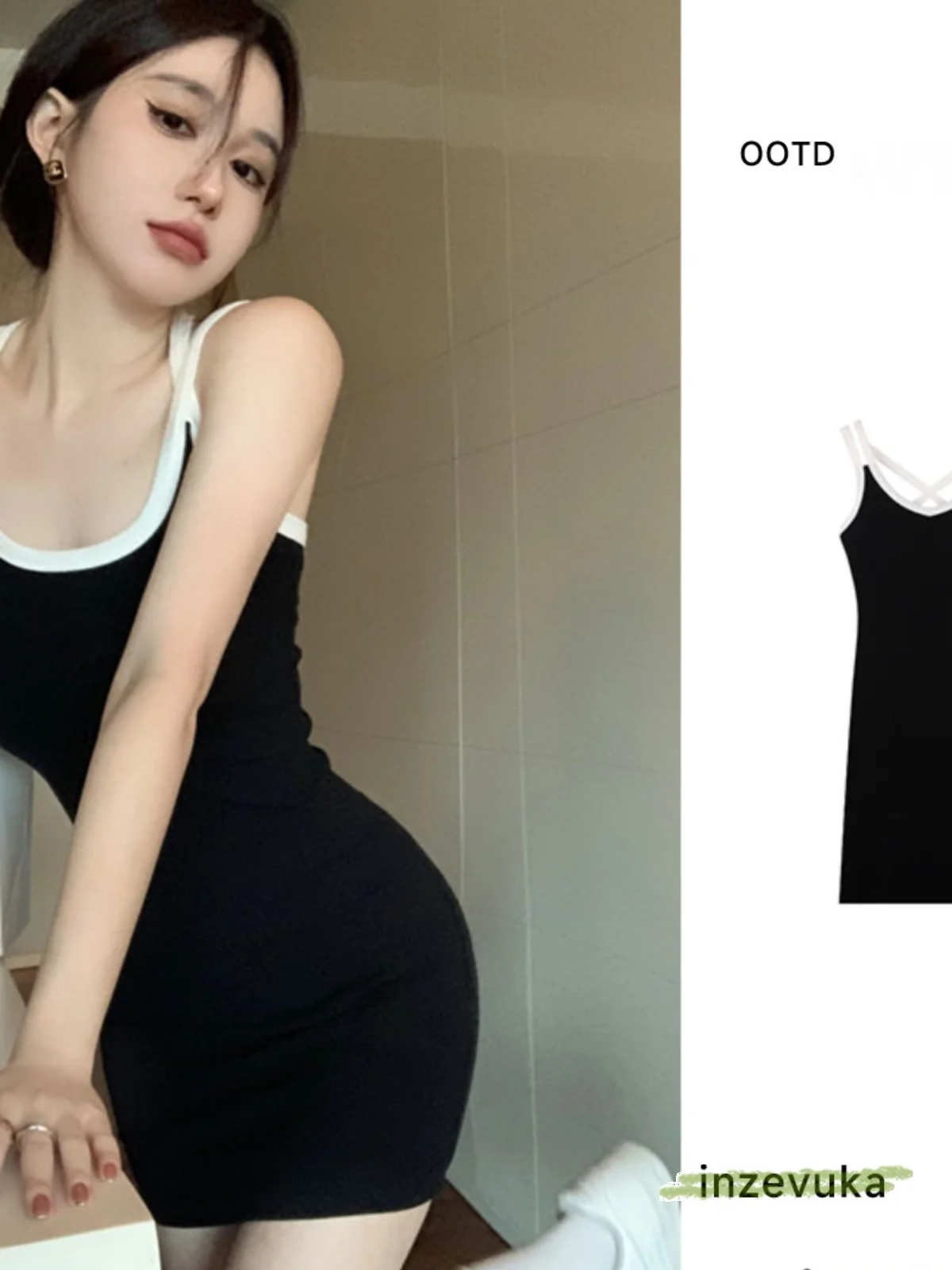 

Новая женская летняя облегающая платье-боди с цветными блоками и завышенной талией, без бретелек, в стиле Sexy Spicy Girl