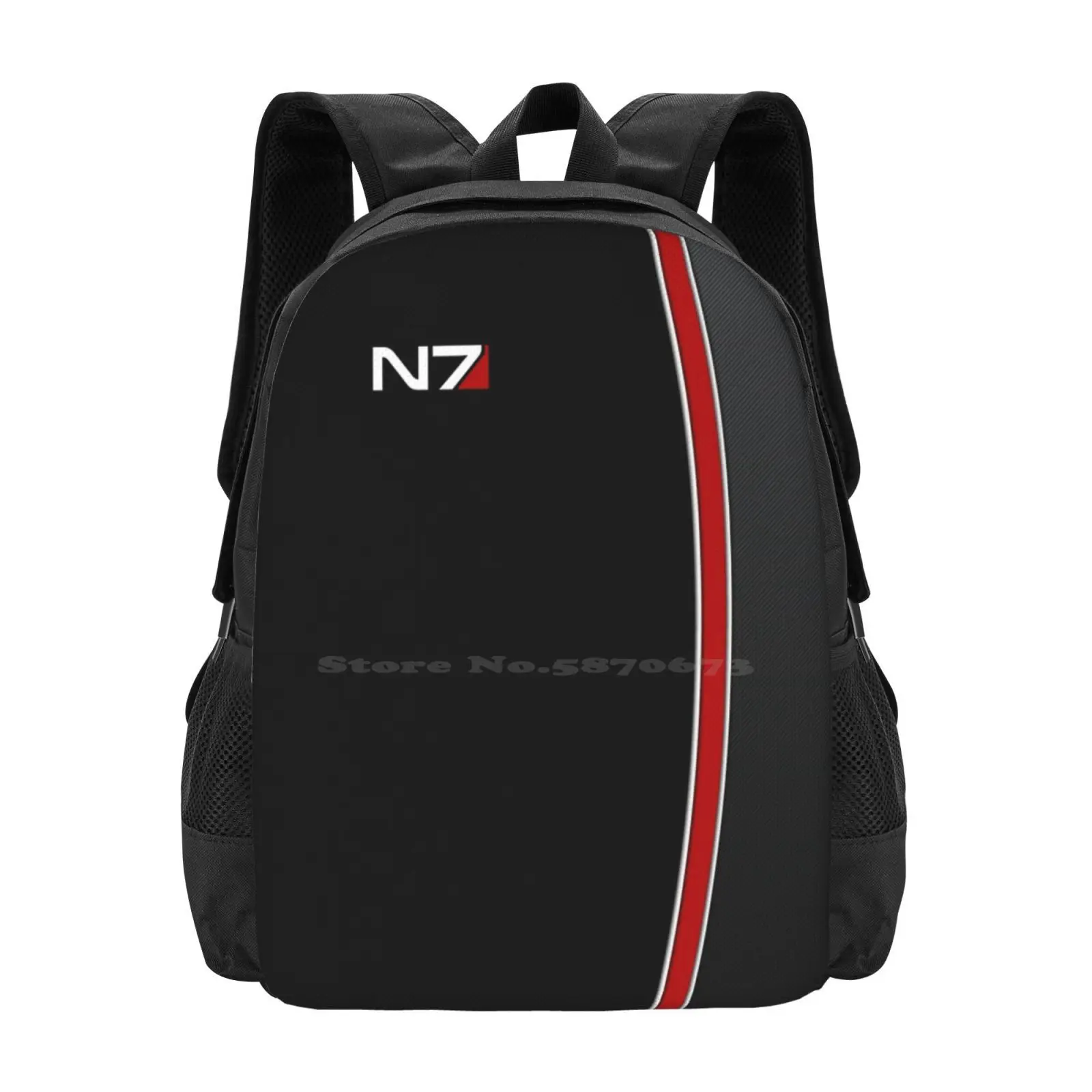 N7 Mass Effect Emblem! Hot Sale Backpack Fashion Bags N7 Masseffect Commandershepard Femaleshep Bioware Eagames Garrus Tali