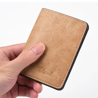 Solid Color PU Leather Small Wallet for Women Short Simple Women's Purse with Hasp Buttons Ultra Thin Credit Card Bag Coin Purse