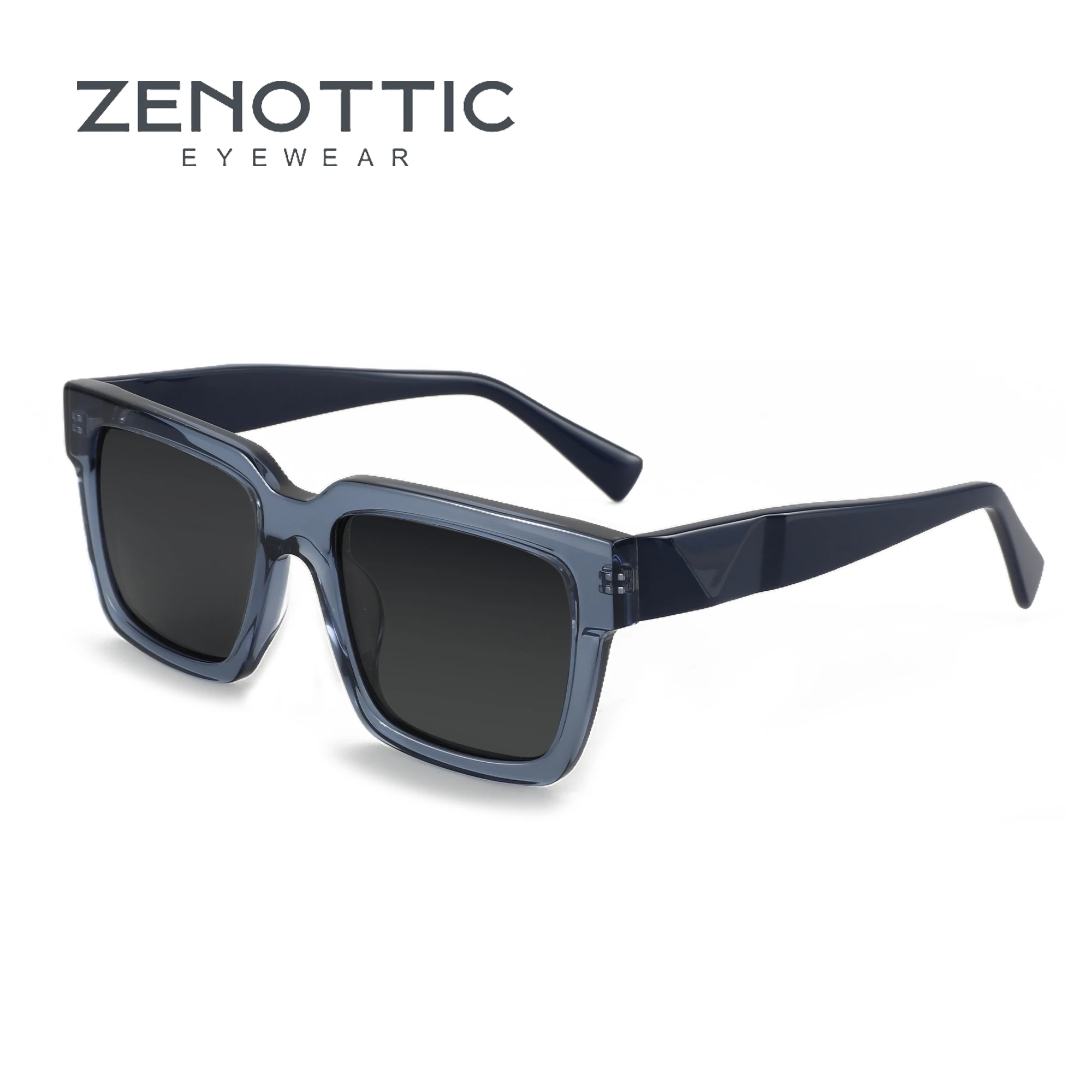 ZENOTTIC 100% UV400 Protection Sunglasses  Square Shade Trend Polarized Sun Glasses for Unisex Driving Fishing