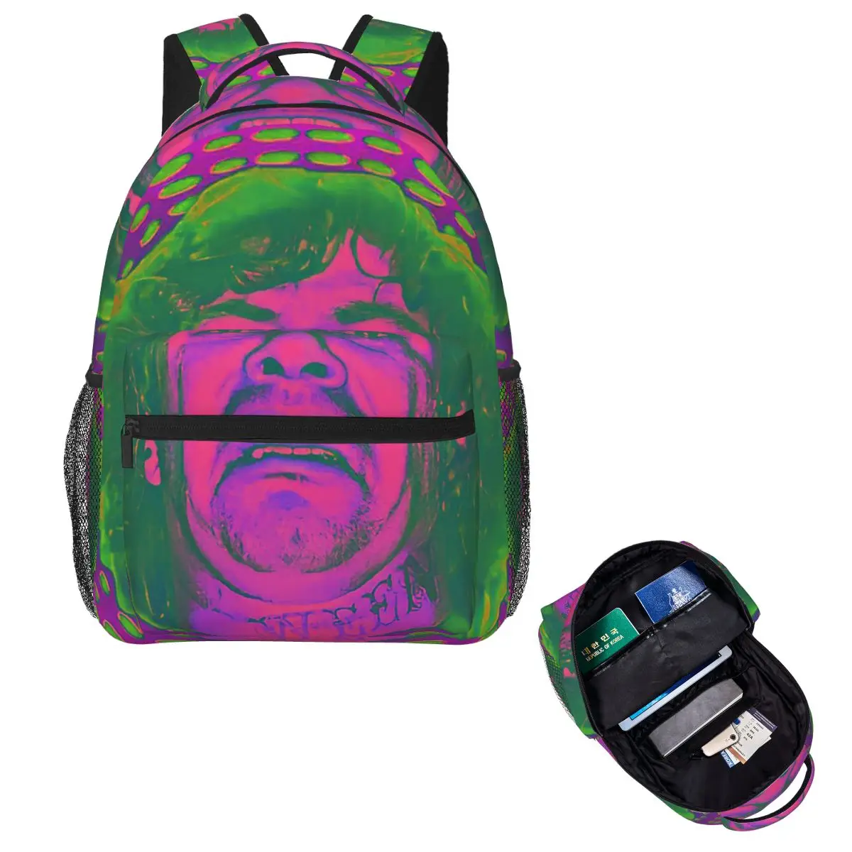 

Dean Ween Guitar Face Backpack Hot Sale Daypack Large Capacity Boys Girls BookBag School Bag Shoulder Bags for Men Women