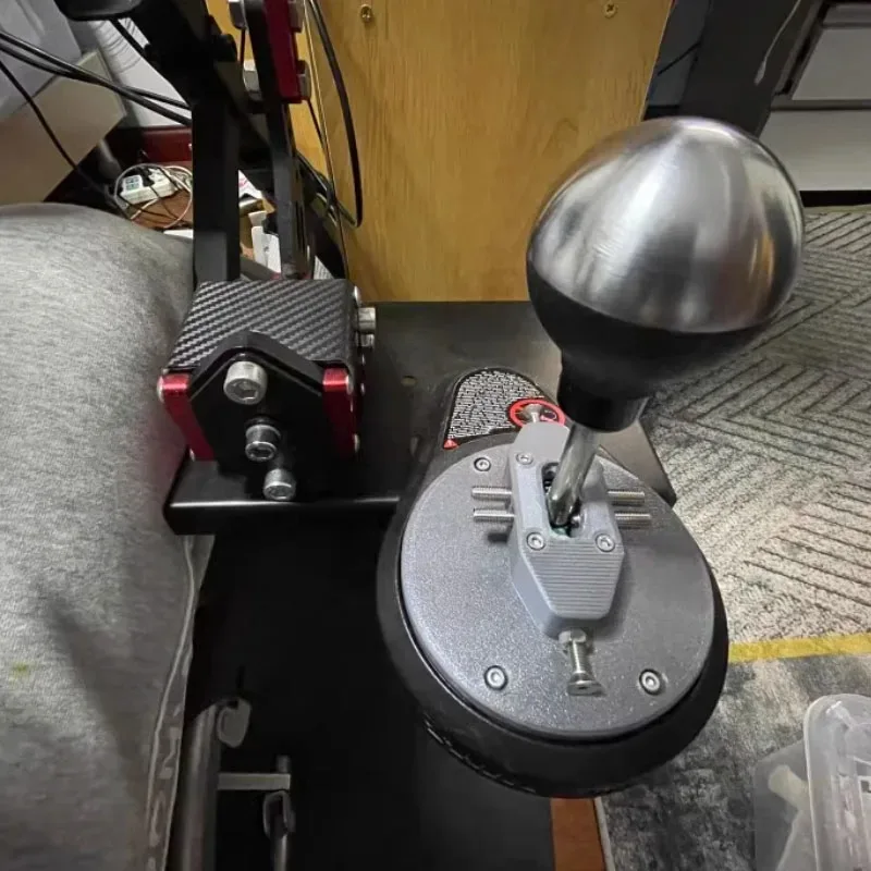 Kit Pelat Pemindah Berurutan Peningkatan Adaptor Mod H Peredam Pemindah Gigi untuk Thrustmaster TH8A Simracing