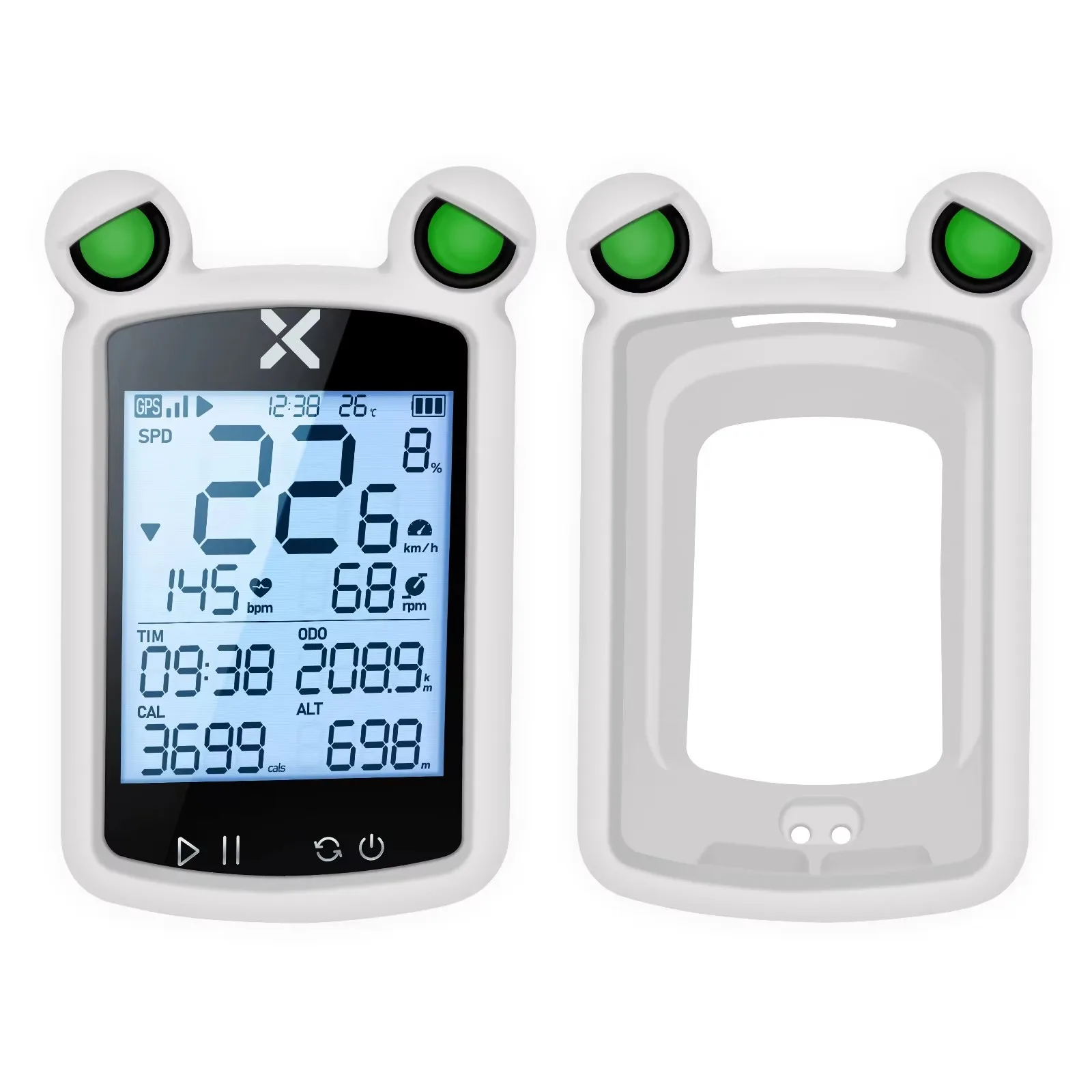 XOSS G2 G2+ Plus Bike Computer Silicone Cover GPS Speedometer Frog\'s Eye Protective Sleeve Stopwatch Silicone Case