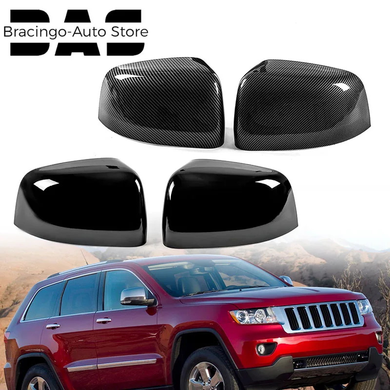 

Bracingo Wing Side View Cap Rearview Mirror Cover Refit Parts Clip-on Decor Housing Car Fit For Jeep Grand Cherokee 2011-2019