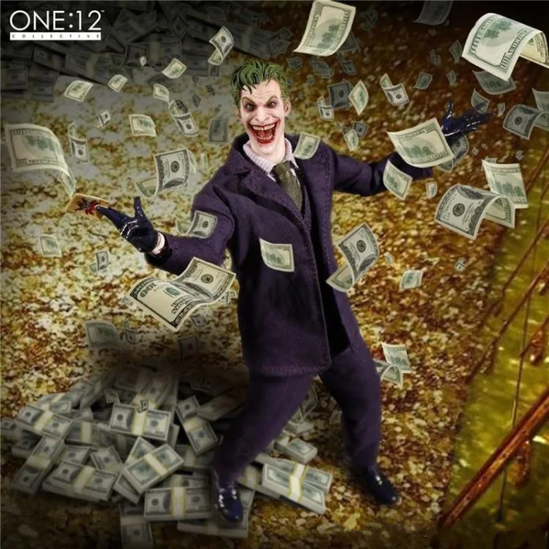 1:12 16 cm Dc Comics Joker Scale Gelenk-Actionfigur zum Sammeln, Modell, Superhelden-Desktop-Display, Geburtstagsgeschenk für Fans