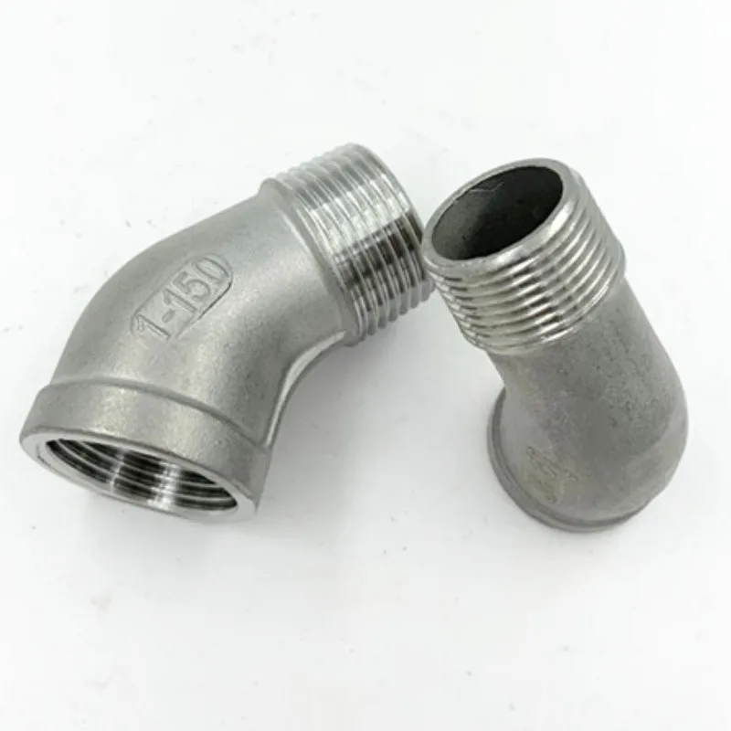 1/4 3/8 1/2 3/4 1 1-1/4 1-1/2 2 BSP Female To Male 45 Degree Elbow Connector Coupler 304 Stainless Pipe Fitting