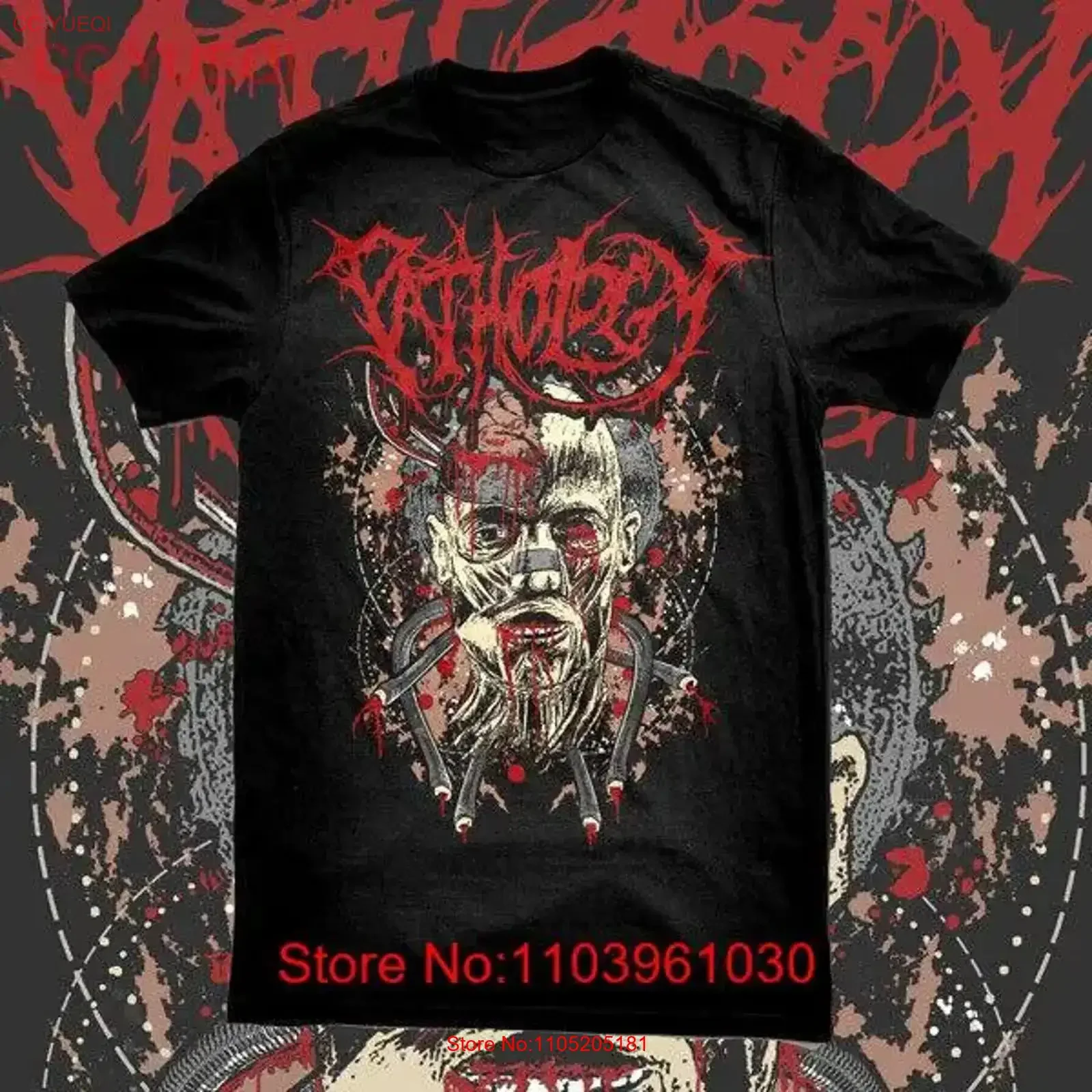 Официальная футболка PATHOLOGY Cerebral Bore Abominable Putridity Ingested, винтажная, дышащая, модная, мягкая, унисекс, стильная