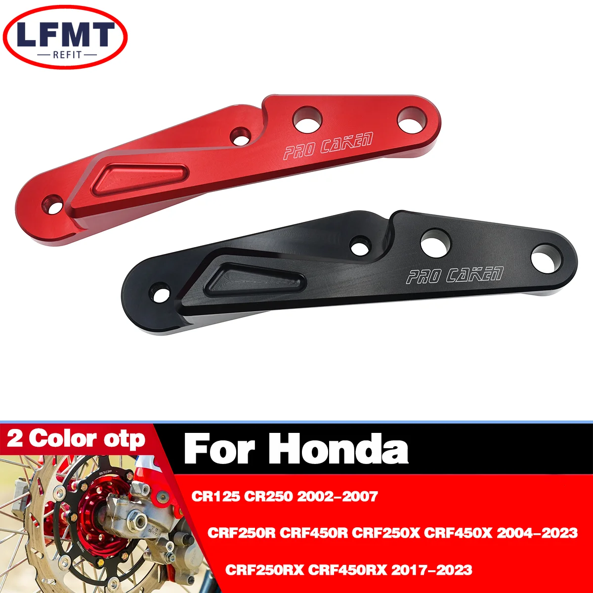 

320mm Rotor Disk Front Floating Brake Disc support For Honda CR 125 250 CRF450RX CRX250RX CRF450X CRF250X CRF450R CRF250R 02-23