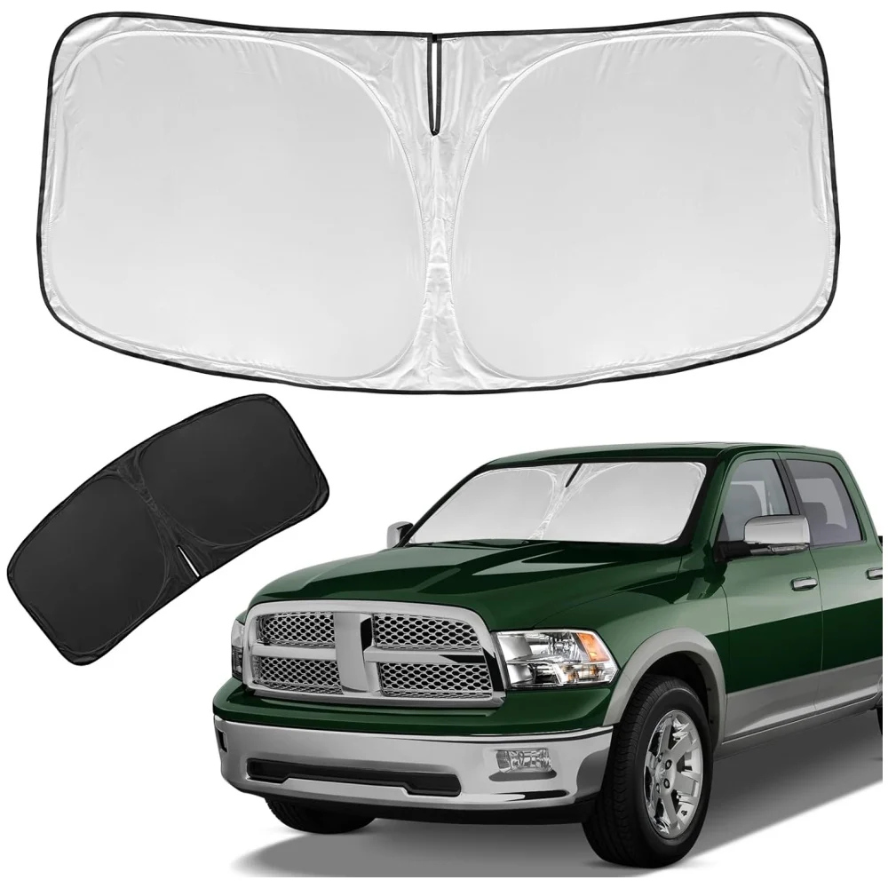 Windshield Sun Shade For Dodge RAM 1500 2019-2026 Regular/Quad/Crew/Mega Cab
