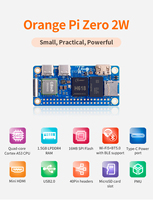 Orange Pi Zero 2 W 1.5GB RAM DDR4 Mini PC Allwinner H618 Orange Pi Zero 2W WiFi Bluetooth BLE SBC Single Board Computer Zero2W