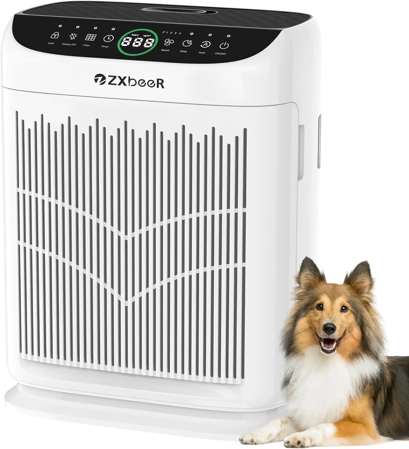 

Large Room Air Purifier up to 3000 Ft² with HEPA Filter, PM2.5 Sensor, Sleep Mode, Aroma for Pets Bedroom