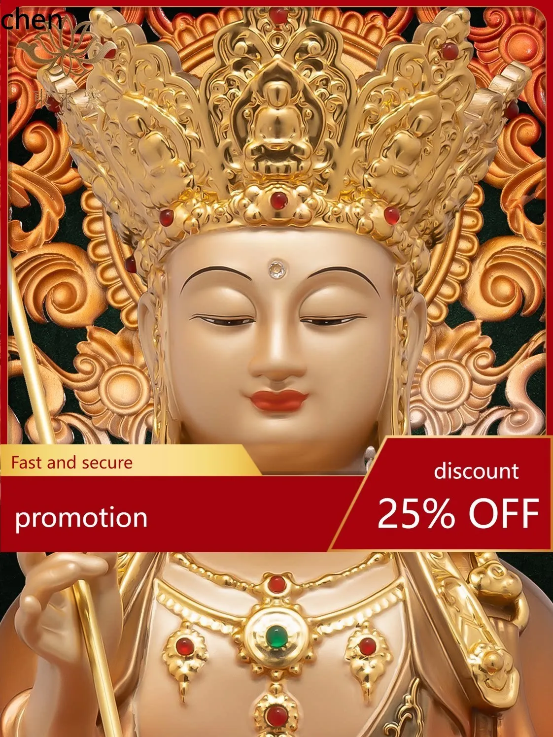 

Cz ksitigarbha bodhisattva statue bronze statue great vow buddha statue jiuhua mountain full copper