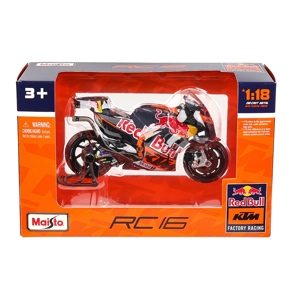 Maisto 1:18 NOUVEAU 2023 Red Bull KTM Factory Racing # 43 # 33 Moto GP Racing alliage moulé modèle de Moto collection cadeau jouet