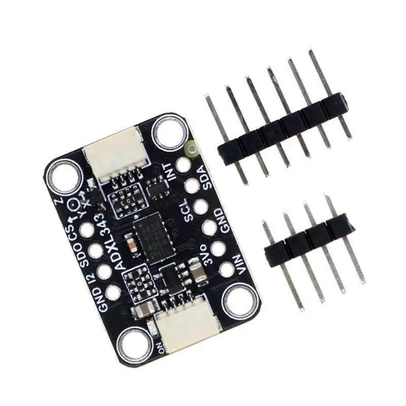 

Трехосный акселерометр ADXL343, модуль I2C/SPI, ±2G/±4G/±8G/±16G, регулируемый, совместим с STEMMA QT / Qwiic