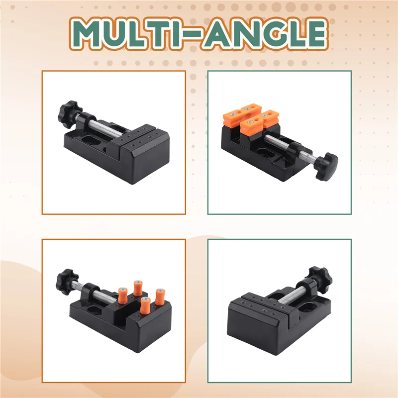 

A84Z-Mini Small Vise Mini Flat Clamp Table Jaw Bench Clamp Drill Press Vice Opening Table Vise DIY Hand Tools 13.5X6.5X3.6Cm