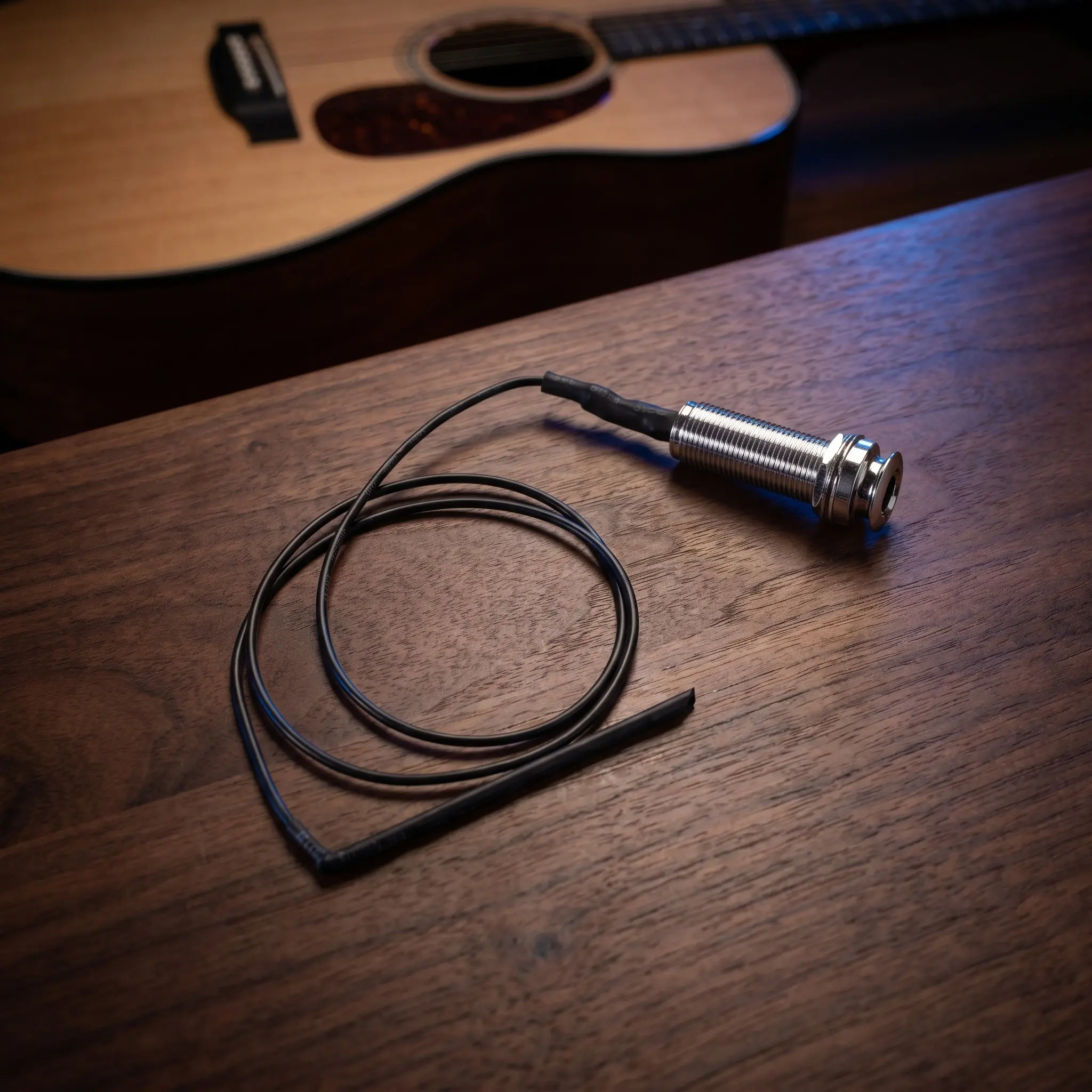 Acoustic Guitar Pickup Passive Piezo Soundhole Mount Clear for Ukulele Folk Guitar Violin Mandolin Professional - view 2