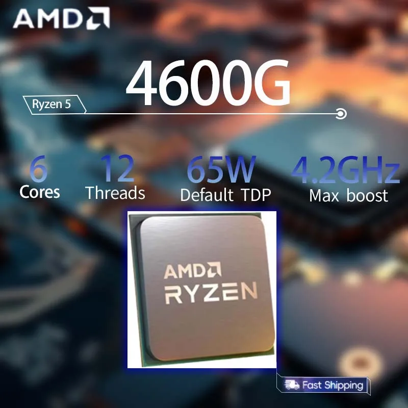 

AMD Ryzen 5 4600G R5 4600G 3.7GHz--4.2GHz 6-Core 12-Thread